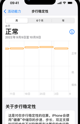 青海iPhone手机维修如何在iPhone开启'步行稳定性通知'