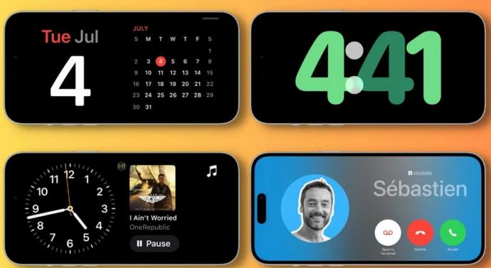 青海苹果手机维修分享iOS17横屏充电待机显示有什么好处 