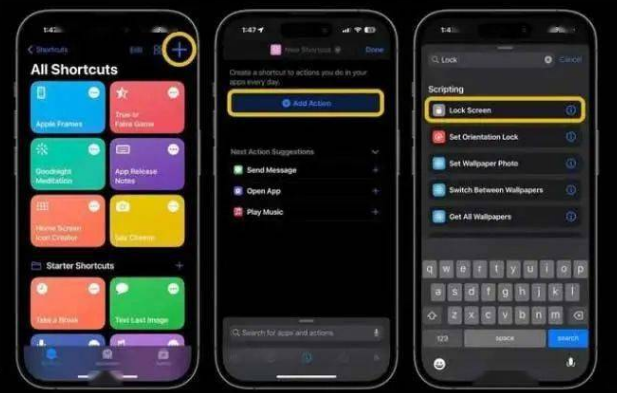 青海苹果14锁屏维修店分享iPhone14升级iOS16.4后如何创建锁屏快捷方式 