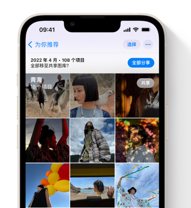 青海苹果维修网点分享在 iPhone 上使用共享图库 