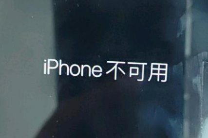 青海苹果服务网点分享锁屏界面显示“iPhone 不可用”如何解决 